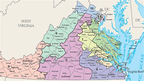 Virginia Congressional District Map | Virginia Map