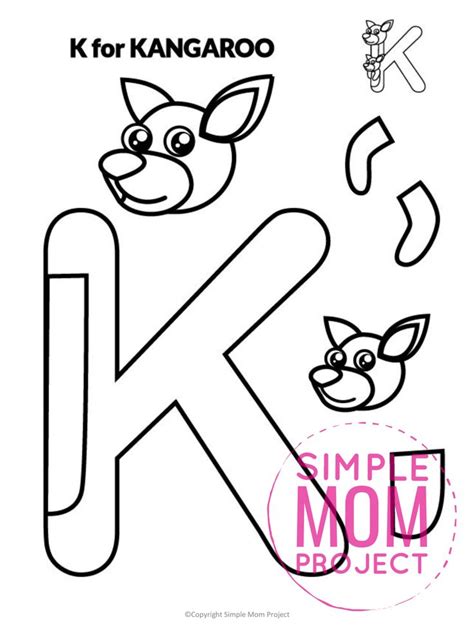 Free Printable Letter K Craft Template - Simple Mom Project | Letter k ...