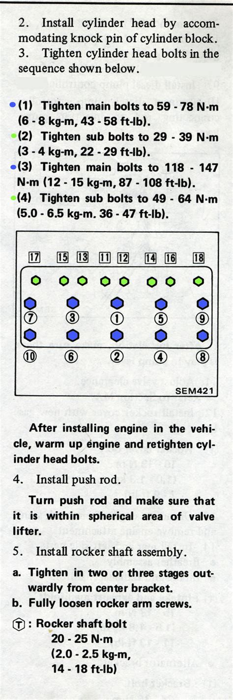 Nissan sentra cylinder head torque