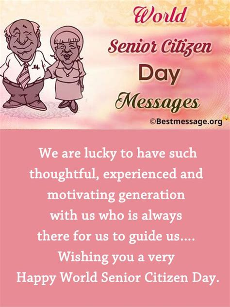 World Senior Citizen Day Messages and Quotes – 21 August | Senior ...