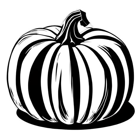 Black and White Pumpkin Graphic · Creative Fabrica