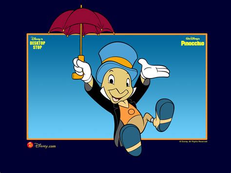 Pinocchio Jiminy Cricket Wallpaper - Pinocchio Wallpaper (6370873) - Fanpop