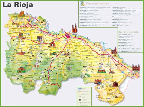 La Rioja tourist map