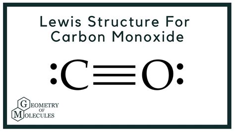 Lewis Structure for CO (Carbon Monoxide) - YouTube