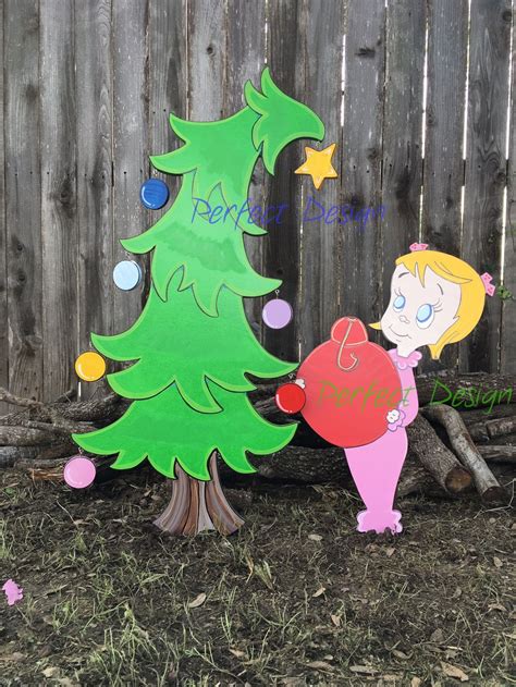 Whoville CHRISTMAS Tree CINDY Lou Who Smiling Grinch Inspired - Etsy