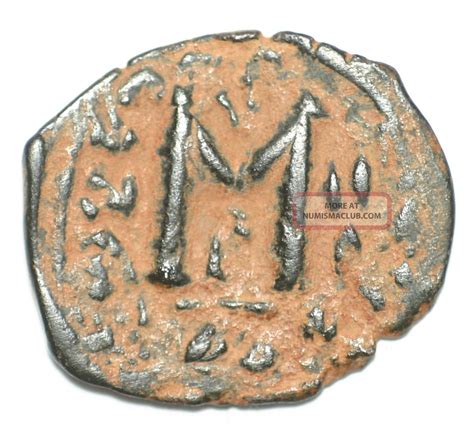 Byzantine Brozne Coin Follis Constans Ii Large M Constantinopole Ae24