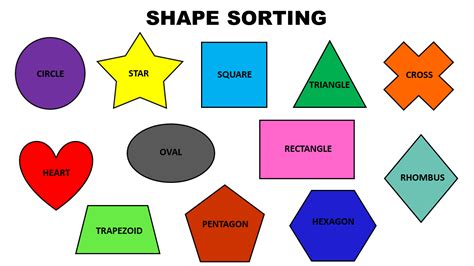 Sorting Shapes Printables - Printable Word Searches