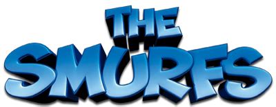 The Smurfs logo PNG transparent image download, size: 400x155px