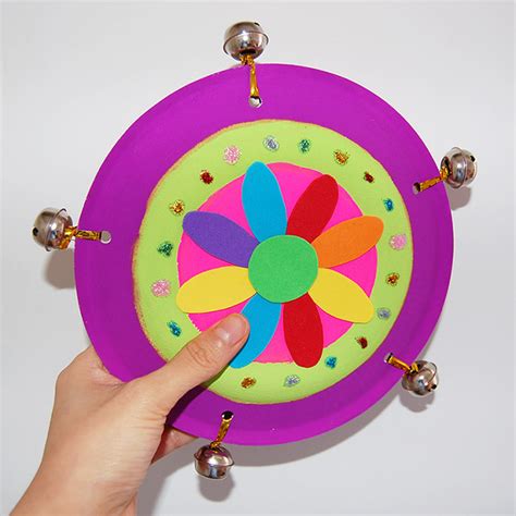 Paper Plate Tambourine | Kids' Crafts | Fun Craft Ideas | FirstPalette.com