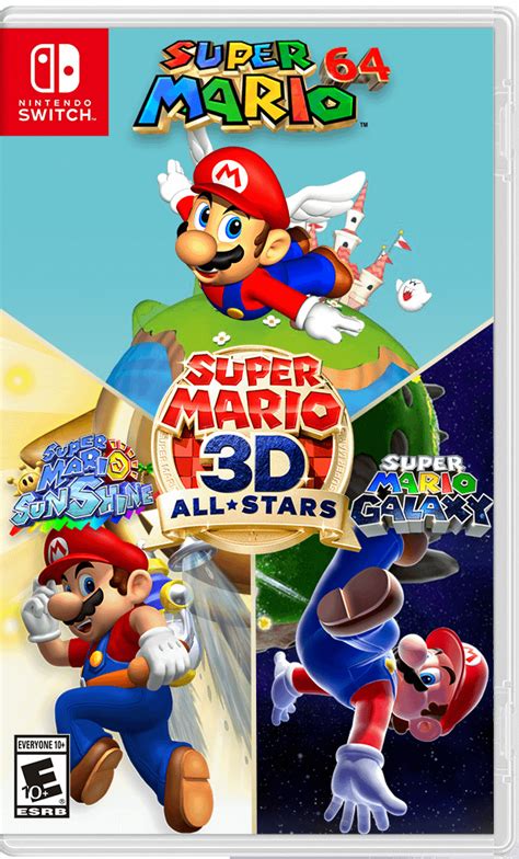 Made my own front cover art for Super Mario 3D All-Stars : r ...