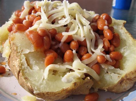 Baked Jacket Potato With Baked Beans and Cheese Recipe - Food.com