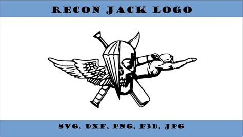 Recon Jack Logo DIGITAL FILE Vector Svg, Dxf, Png, Jpg, F3d Files ...