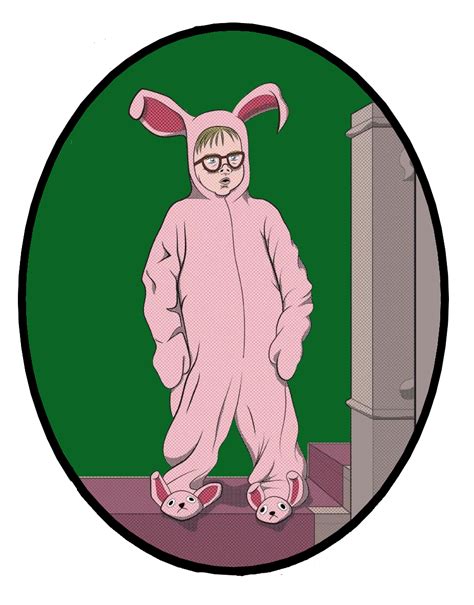 A Christmas Story Ralphie Bunny Suit Costume, Christmas Story Door ...