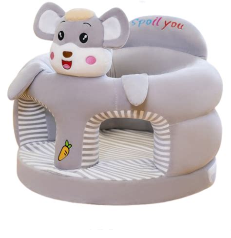 Baby Sofa Support Seat Cover Plush Chair Learning to Sit Comfortable ...