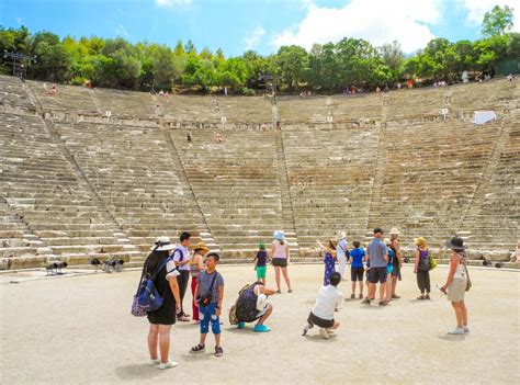 The Amphitheater Epidaurus. Editorial Photography - Image of greece ...