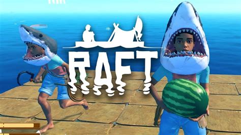 SHARKS EVERYWHERE! - Raft - #10 (Raft Multiplayer Gameplay) - YouTube