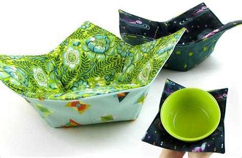 Soup Bowl Cozy for Hot + Cold | Diy sewing gifts, Small sewing projects ...