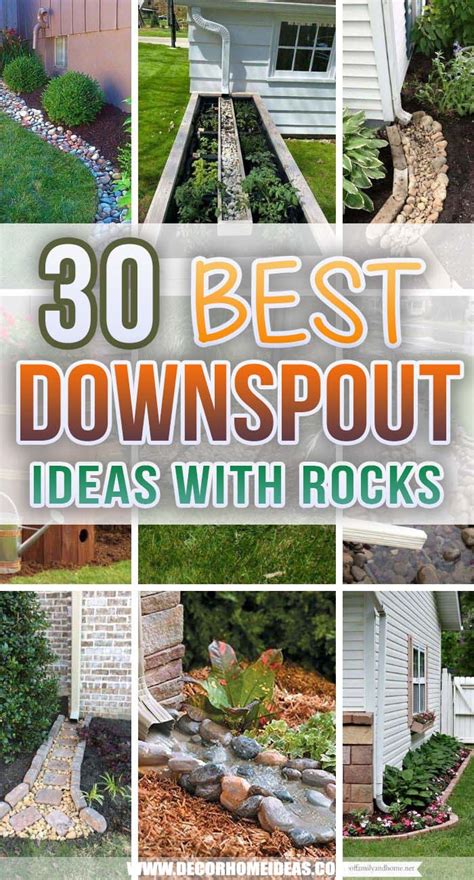 30 Best Downspout Ideas With Rocks