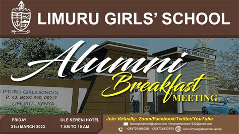 Limuru Girls School Alumni Breakfast Meeting - YouTube