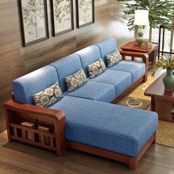 Buy Teak Wood Sectional Sofa Set (3 Seats+ Lounger) Online | TeakLab