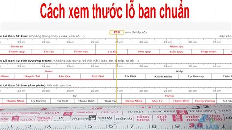 Cách xem thước lỗ ban theo tuổi chuẩn và đúng nhất hiện nay - Mê Nhà Đẹp