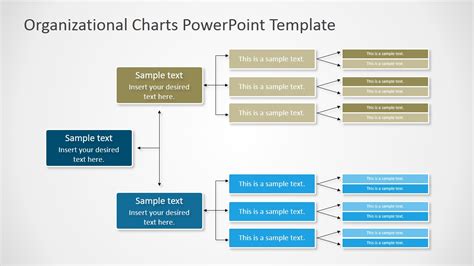 Horizontal Orgchart PowerPoint Diagram - SlideModel