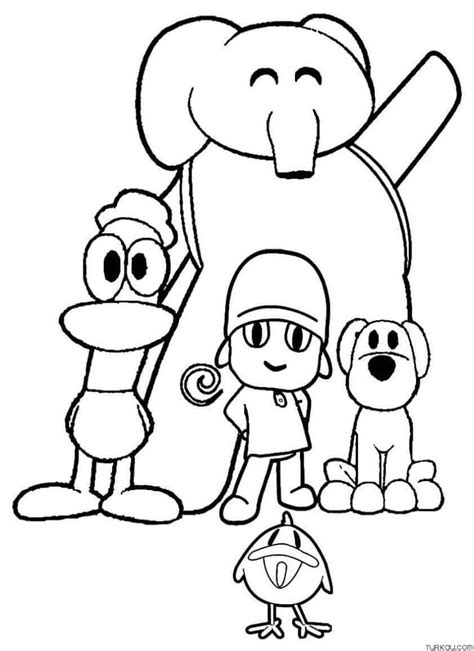 Cartoon Pocoyo Coloring Page » Turkau