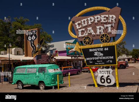 Seligman an der Route 66, Arizona Stock Photo - Alamy