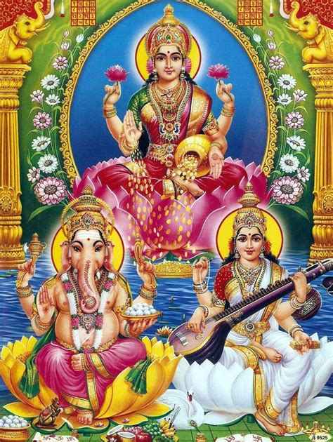 3D Laxmi Ganesh Wallpaper