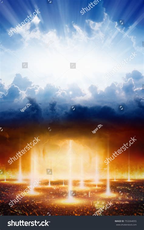 Judgment Day Heaven Hell Good Evil Stock Photo 753264055 | Shutterstock