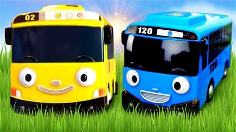 Tayo toys racetrack. Toy cars and buses for kids. - YouTube