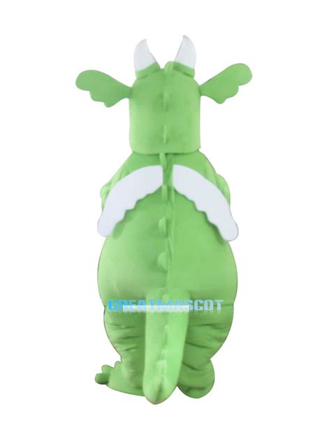 Green Adult Dragon Mascot Costume