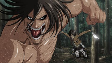 Shingeki no Kyojin - Eren and his Titan Fond d'écran HD | Arrière-Plan ...