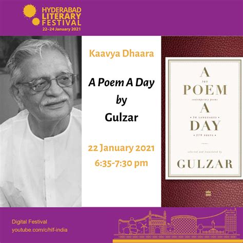 Gulzar - A Poem A Day (HLF 2021 - Curtain Raiser) - FridayWall Magazine