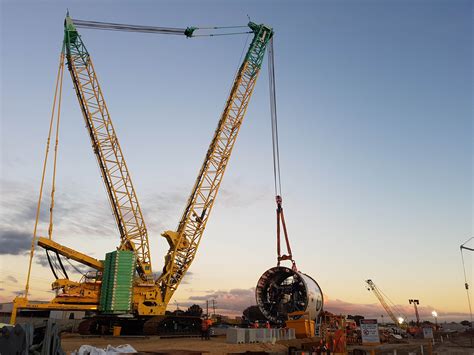 Manitowoc MLC650 Provides Heavy Lifting for Tunnel Boring Machine ...