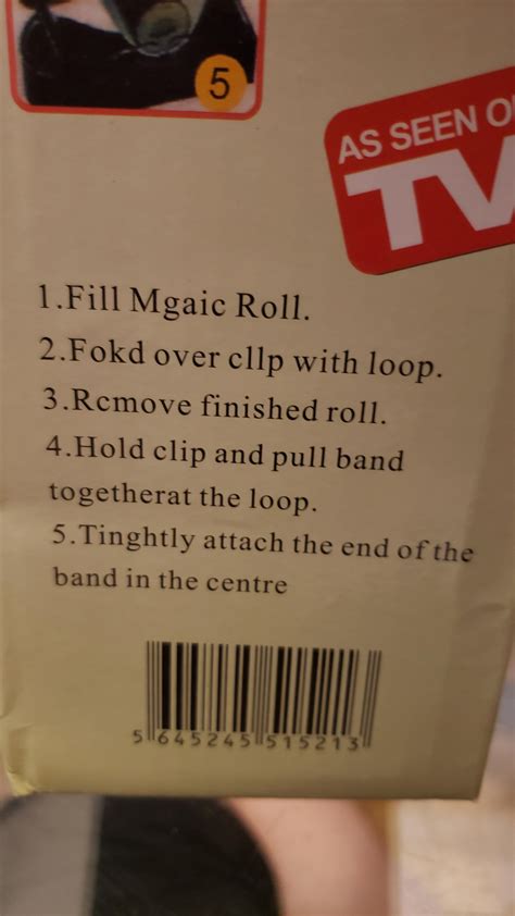 instructions on a sushi roller : r/engrish