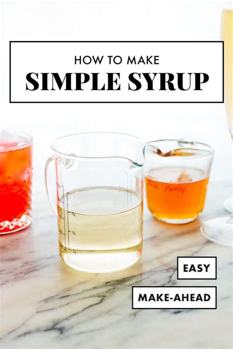 How to Make Simple Syrup | Recipe | Make simple syrup, Simple syrup ...