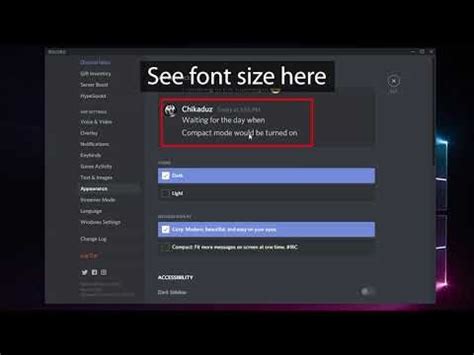 How to change font size on discord in 2020 | Discord, Change, Fonts