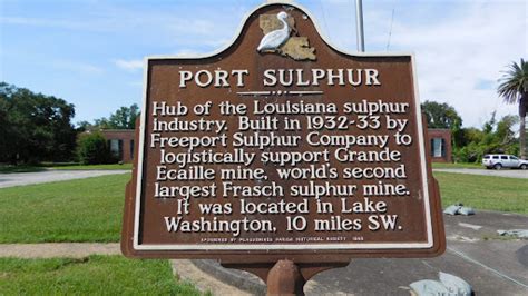 Read the Plaque - Port Sulphur