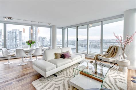 Condo over False Creek - Modern - Living Room - Vancouver - by Carsten ...