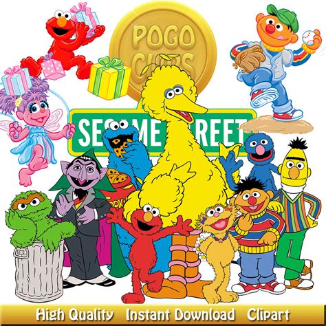 sesame street characters clipart 10 free Cliparts | Download images on ...