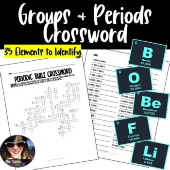 Groups and Periods Crossword Puzzle | Busy teacher, Student data ...