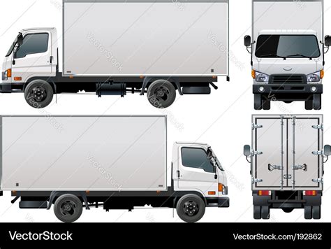 Delivery cargo truck Royalty Free Vector Image