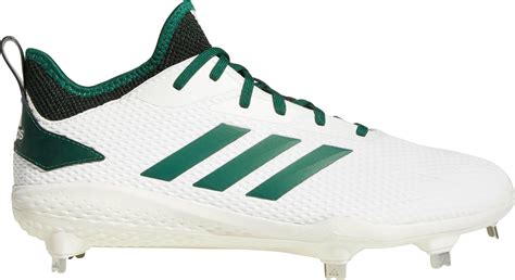 adidas Men's adiZERO Afterburner V Metal Baseball Cleats, White | Metal ...