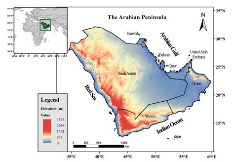 Arabian Peninsula Climate Map