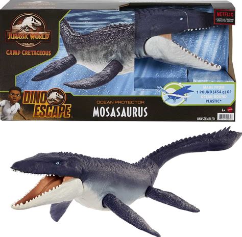 Buy Mattel Jurassic World Ocean Protector Mosasaurus Figure Online at ...