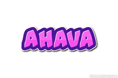 Ahava Logo | Free Name Design Tool from Flaming Text