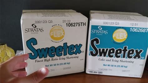 Baking Tech: Sweetex 'Cake & Icing' Shortening vs Sweetex 'Icing ...