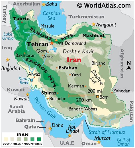 Kaart Iran Nederlands - Vogels