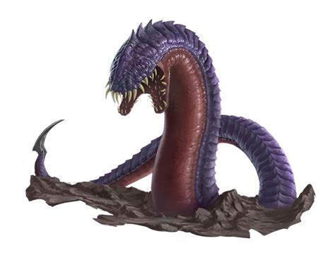 Purple Worm - Pathfinder 2E PFRPG DND D&D 3.5 5E 5th ed d20 fantasy ...